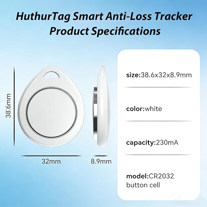 Key Finder Bluetooth Tracker, Item Locator for Keys Wallet Bags | Mini Wireless Tag Locator with Anti-Lost Alarm & App Control for Keys, Wallet, Luggage & Bags (iOS Only) - Image 2