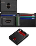 Wallet for Men Slim RFID Blocking Leather Credit Card Holder Wallet for 14 Cards, Bifold Minimalist Thin Wallet with 2 ID Windows & Cash Slot, Front Pockt Carteras Para Hombres, Birthday Gifts for Men | 14 Cards Bifold Minimalist Thin Wallet with 2 ID ... by ZALVEX