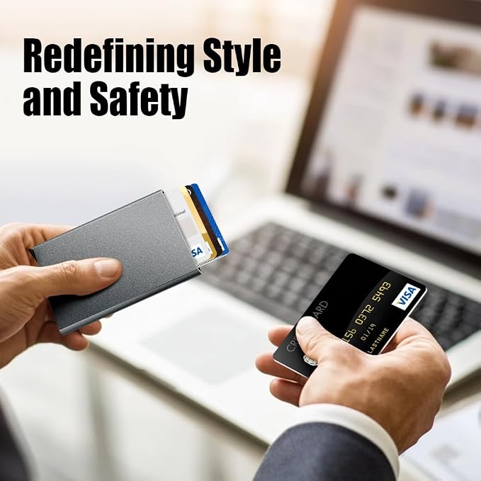 FurArt Slim Minimalist Wallet RFID Credit Card Holder for Men | slim minimalist compact rfid id window thin - Image 7