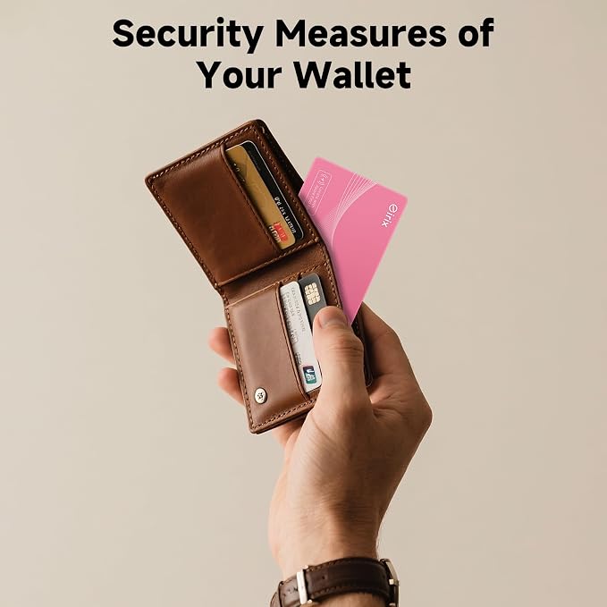 2026 [Apple MFi Certified] (iOS Only) Wallet Tracker Card, Rechargeable Thin Finder, Works with Apple Find My (iOS Only), Item Locator for Luggage Tags, Passports, Phone (Pink, 1) - Image 7