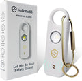 Personal Alarm for Women, Men, Kids, Elderly, Self Defense - Designed by Women 140DB Extra Speakers Alarm with Strobe Light, Rechargeable, Safety Alarms and Premium Keychain (Pure White) by Unknown