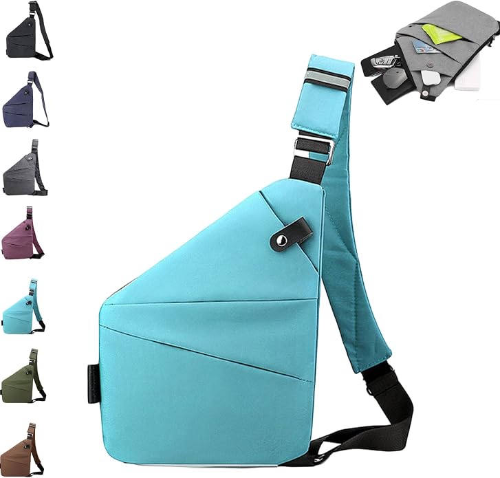 Anti Theft Travel Bag,Anti Theft Crossbody Bag, Sling Bag Travel Crossbody Bag for Women Men by ocalil