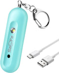 Personal Safety Alarm - Waterproof Rechargeable Security Alarm - 140dB Extra Loud Siren & Strobe Light - Self Defense Keychain - Gift for Women, Teenagers, College Girls, Seniors (Aqua) by Unknown