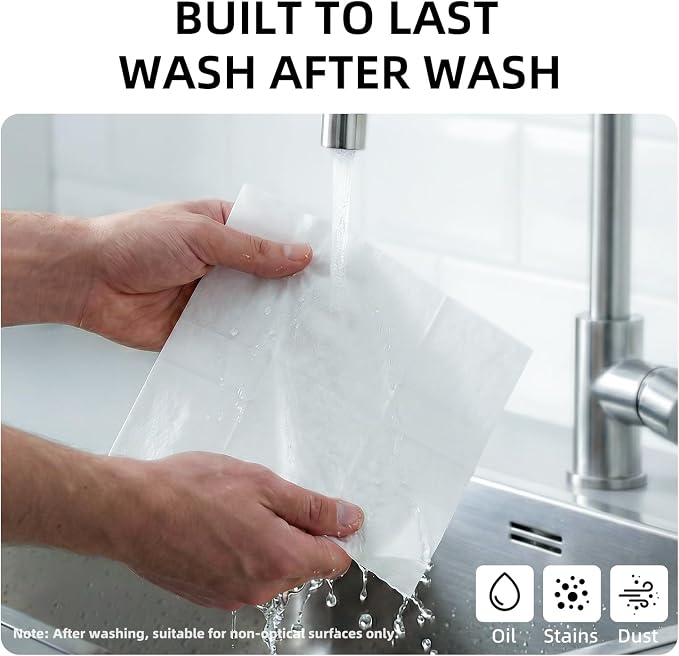llano Lens Cleaning Cloth, Screen Cleaning Cloth 5 Pack (23cm x 23cm) | Nano Fiber Cloth for Camera Lenses, Smartphone Screens, Tablets, Computer Monitors, Vacuum-Packed and Reusable - Image 6
