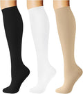 Breslatte Compression Socks for Women Men 15-20 mmHg | Graduated compression stockings knee high athletic support socks for travel running flying nurse pregnant by Breslatte