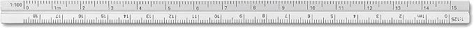 Alumicolor Aluminum Mechanical Metric Pocket Scale, 15CM, Silver - Image 3