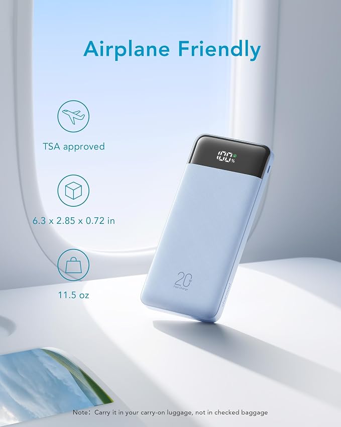 charmast Portable Charger Built-in Cables, 20000mAh Power Bank 6-Output | Travel Fast Charging Battery Pack for iPhone 17/16/15 Samsung Android, Flight-Approved, Multi-Device, USB-C & USB-A, LED % - Image 7