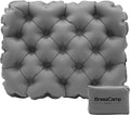 Inflatable Seat Cushion, Lightweight Stadium Seat Pad, Travel Air seat Cushion Anti-Slip for Airplane, Long Flights, Hiking, Climbing, Home and Camping, Compact Air Cushion,Gray by Unknown