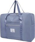 Duffel Bags for Traveling Women Sports Gym Tote Bag Water Resistant Travel Carry on Duffel Bag Weekend Overnight Bag (Blue) by INVODA