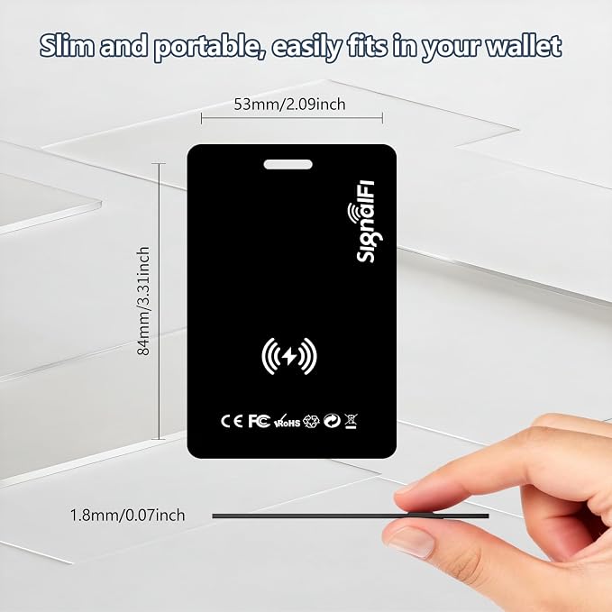 Wallet Tracker Card for Apple Find My App(iOS only),0.07in Ultra Slim | MFi Certified Smart Tracker,IP68 Waterproof,Supports Wireless charging,for Wallets,Passports,Luggage and Pets - Image 2