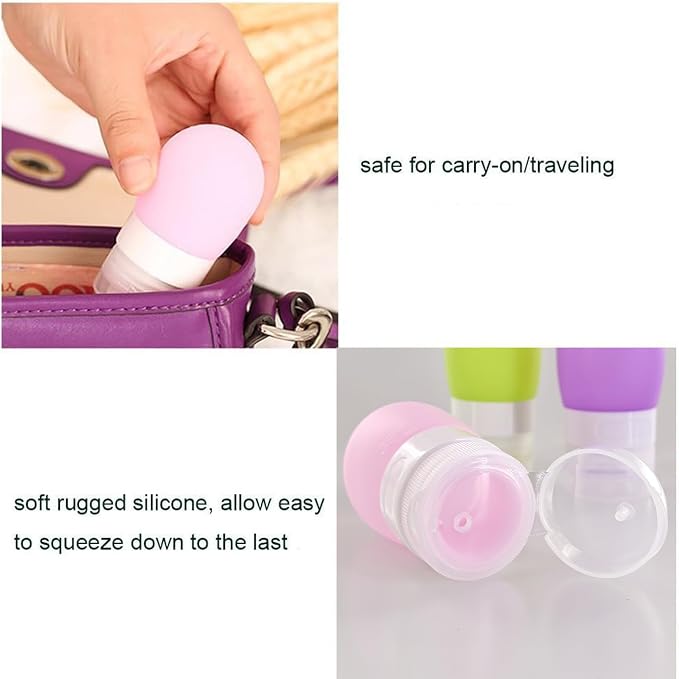 Portable Soft Silicone Travel Bottles Travel Containers(1.3OZ, Pack of 3) - Image 7