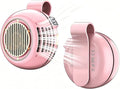 2026 Upgrade Portable Silent Mini Bladeless Fan Clip On (Pink) | Adjustable 5 Speed, LED Digital Display, 360° Rotatable, USB Rechargeable, For Outdoor, Travel, Office by Unknown