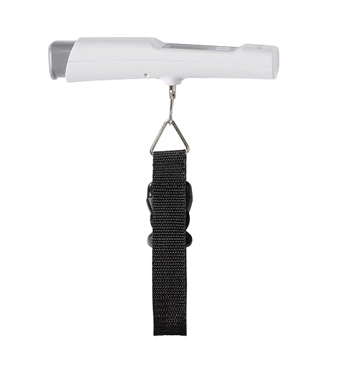 Taylor Kinetic Powered Digital Luggage Scale, 110 lb Capacity, No Batteries Required, Lightweight Travel Scale with Durable Nylon Strap and Clip, Portable Suitcase Weight Checker for Travelers, White - Image 7