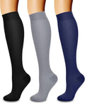 3 Pack Medical Compression Sock-Compression Sock For Women and Men Circulation -Best for Running,Nursing,Athletic Sports by LaiteHebe