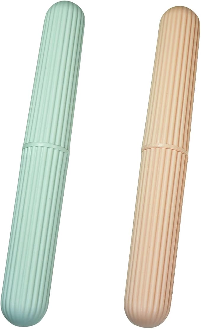 Travel Toothbrush Case, Toothbrush Containers，2 Pcs | Portable, Waterproof, For Travel/Camping/School/Home by X-SHIYUN