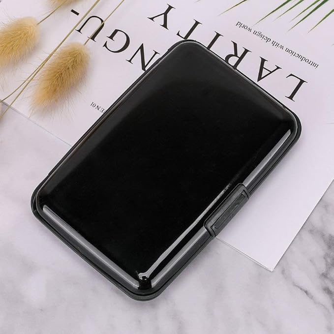 RFID Blocking Credit Card Protector Case Holder Wallet for Men Women | RFID Blocking Credit Card Protector Aluminum ID Case Hard Shell Business Card Holders Metal Wallet for Men or Women - Image 7