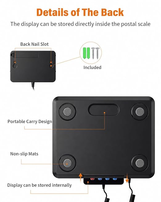 Shipping Scale, 0.5oz-440lb Digital Postal Scale for Packages | High Accuracy for Packages, Mail, Luggage, Pet, Food, Warehouse and Home Use - Image 4