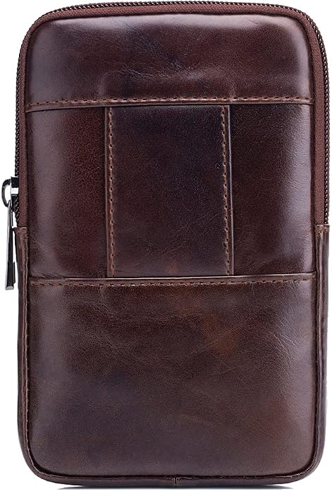 Leather Waist Pack Phone Belt Bag for Men Loop Holster Wallet Cellphone Case Pouch Pack Clip Money Purse - Image 2