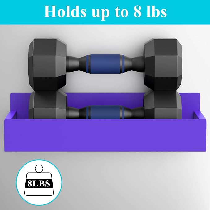 HuggieGems 4 Pack Magnetic Spice Storage Rack Organizer for Refrigerator and Oven, Purple Fridge Organizers and Storage | Magnetic Shelves Heavy Duty for Fridge in Kitchen, Seasoning Storage Organizer, For Oven Washer and Dryer, For Heavier Items - Image 4