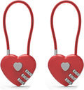 Small Combination Padlock, Cable Locks with Combination, Cute Padlock with Number, Combo Cable Lock for Luggage, Suitcase, Gym Locker, Backpack Zipper, Bag, Toolbox, Helmet, Travel Safe by SpecializeinCombinationLock