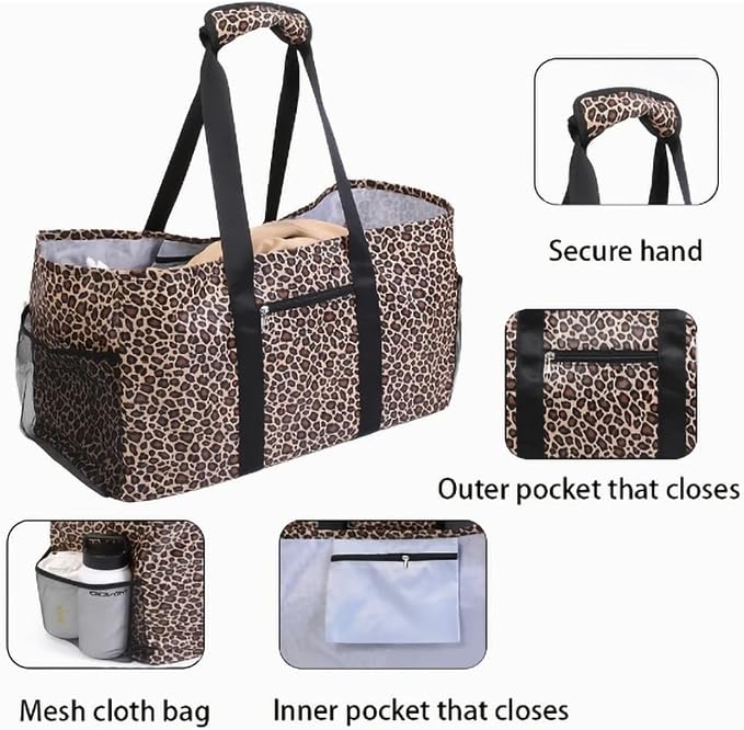 YELAIYEHAO Large Utility Tote Bag, Foldable Collapsible Tote for Storage Pool BeachShopping picnic laundry gym and Luggage - Image 5