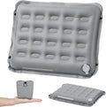 Inflatable Seat Cushion with Adjustable Firmness (Light Gray) | adjustable firmness, lightweight, waterproof, non-slip. For stadium, office, camping, car & long flights by Bebykilemi