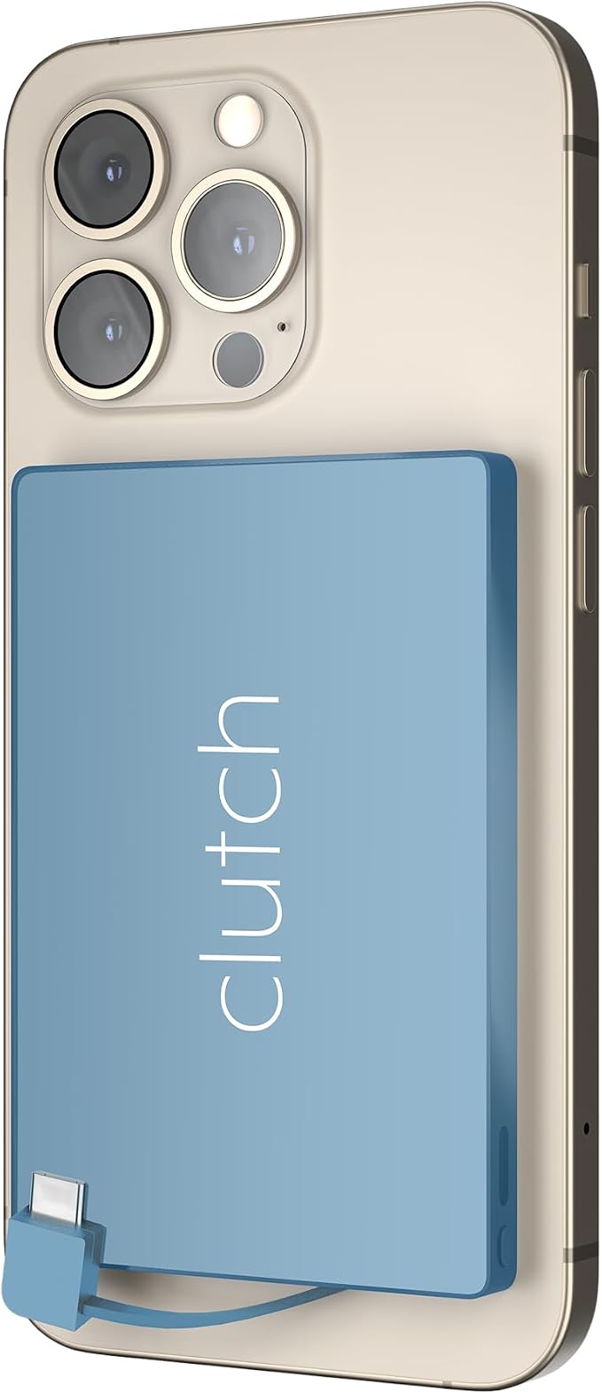 Clutch - Pro USB-C Portable Charger - Compatible with iPhone 15, 16, 17 & Android Devices - Power Bank Magnetic Battery - TSA Travel Approved - USB Rechargeable - Built-in Cable - 5000 mAh - 3.7oz - Image 3