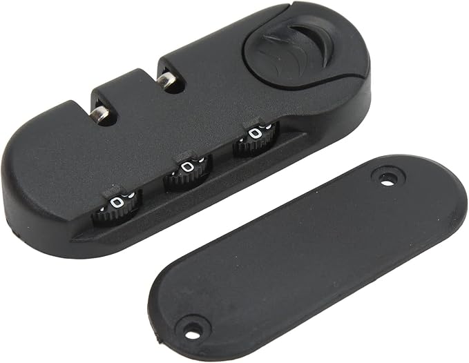 Zinc Alloy Luggage Lock - 3 Digit Suitcase Password Lock, Frosted Black Appearance for Travel - Image 6