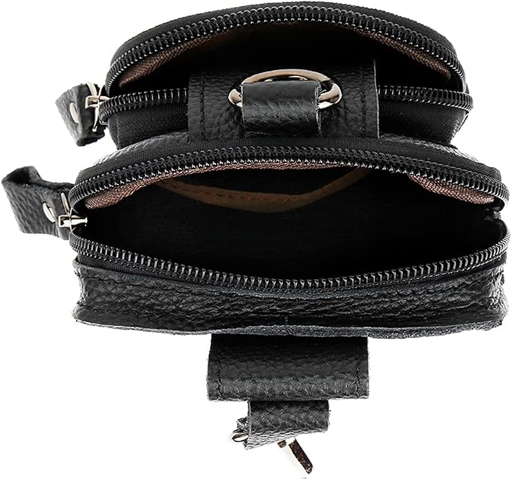 Leather Waist Pack Phone Belt Bag for Men Loop Holster Wallet Cellphone Case Pouch Pack Clip Money Purse - Image 5