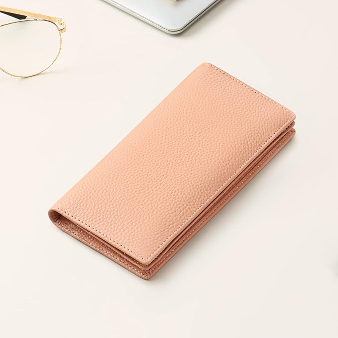 GOIACII Wallets for Women RFID Blocking Ultra Slim Leather Credit Card Holder Clutch - Image 6