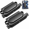2PCS New Upgraded Car Seat Fan that Blow Cold Air for Backseat Rear Facing Headrest Cooling Fan for Car Portable Carseat Usb Car Vent Extender for Baby Small Mini Rechargeable Cooler Head Rest (Black) by Unknown