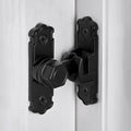 Black Aluminum Alloy 90/180 Degree Gate Lock,Barn Door Latches | Flip Gate Latches,Right Angle Door Lock Latch,Sliding Door Latches,for bedroom,garage,window,pet enclosures,drawer,cabinet by INIRET