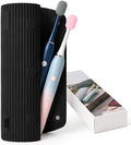 Electric Toothbrush Travel Case with 2 Head Covers, Black | Waterproof Silicone Case Protects Your Electric Toothbrush During Travel, Gym Visits and Business Trips by GIURKUU