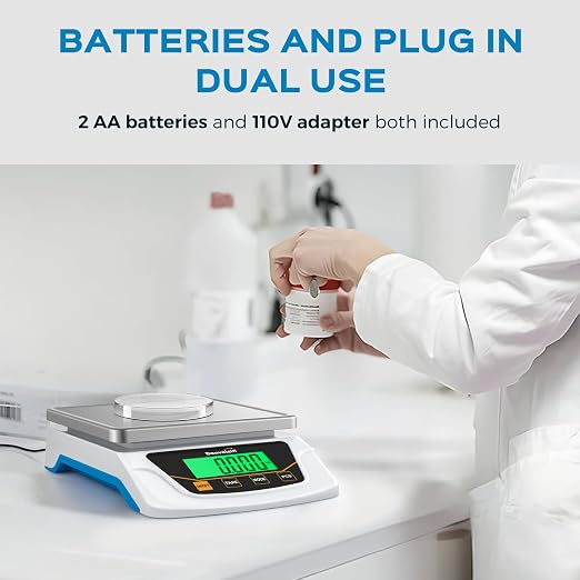 Digital Scale 0.1 Gram Accuracy Precision Lab Scale 6000g Scientific Digital Balance for Laboratory, Jewelry Weighing - Image 5