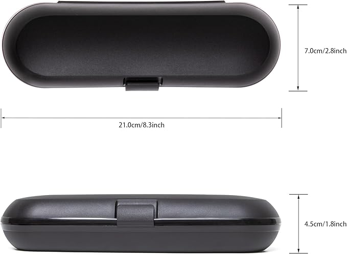 Electric Toothbrush Case Compatible with Oral B/Oral-B Pro/iO/Philips Sonicare/Demita/Bitvae and most other Brand Electric Toothbrushes on the market，Black - Image 2