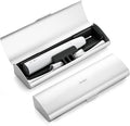 Aluminum Electric Toothbrush Travel Case, 2 in 1 Travel Toothbrush Holder for Oral B/Oral-B Pro 1000 1500 5000 and Most Electric Toothbrush for Traveling, Removable Silicone Liner-Silver by Oralphi