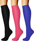 CHARMKING Compression Socks for Women & Men Circulation (3 Pairs) 15-20 mmHg is Best Support for Athletic Running Cycling by CHARMKING