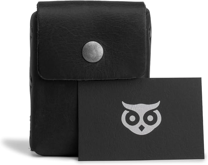 Hide & Drink, Waist Wallet, Holds Up to 20 Cards, Folded Bills & Coins, Charging Cables, Full Grain Leather, Handmade (Charcoal Black) - Image 5