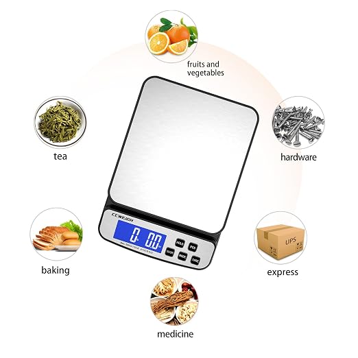 Digital Shipping Scale 110 lbs x 0.1oz with Hold/Counting Function/Tare,Stainless Steel Platform Small Mail Scale for Package,Postal,Food,Postage,Offices and Kitchen - Image 2