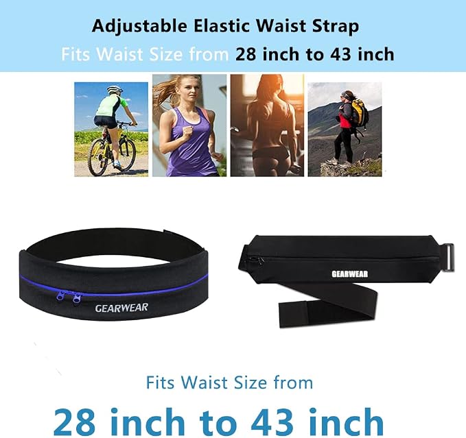 Running Belt | Runner Fanny Pack for Women and Men | Adjustble Waist Band Pack for Storage Phone - Image 4