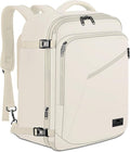 MATEIN Large Backpack for Travel Flight Approved, 45L Carry on Backpack | Expandable Daypack with Padded Shoulder Straps for Adult Men Women, Fits Overhead Bin, Lightweight, Travel Essential, Beige by MATEIN