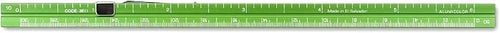 Alumicolor 3611-6 Aluminum Combination Pocket Scale With Clip, 6IN, Green - Image 2
