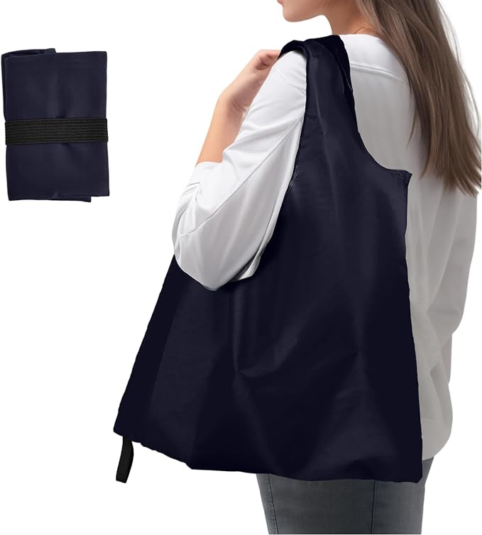 Foldable Shopping Bag, Reusable Grocery Bag Holder, Tote Bags by Unknown