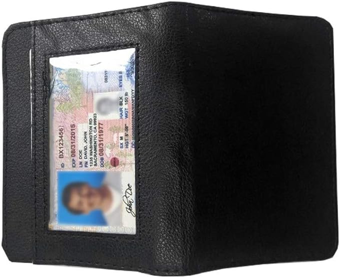 Credit Card Holder Wallet RFID Blocking Leather Wallet for Men and Women with Zipper, Huge Storage Capacity - Image 3
