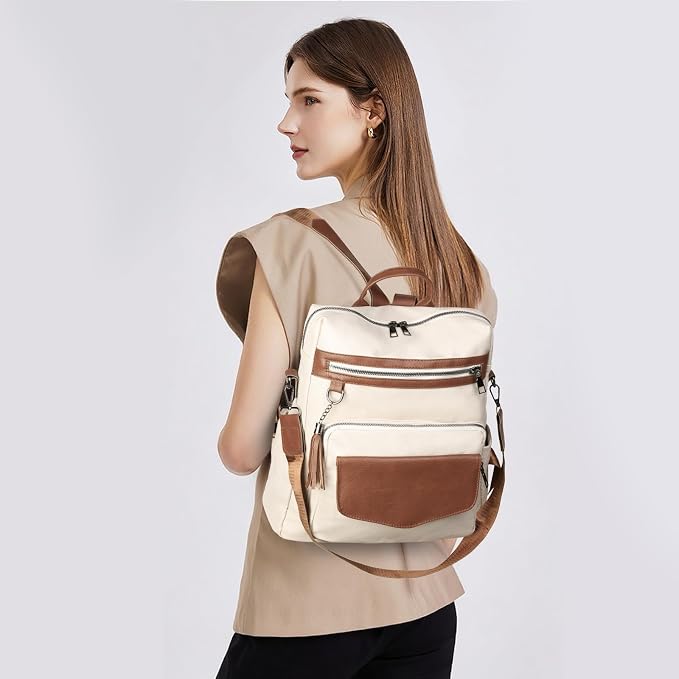 GAEKEAO Backpack Purse for Women PU Leather Anti-theft Backpack Ladies Convertible Large Travel Designer Fashion Shoulder Bag - Image 2