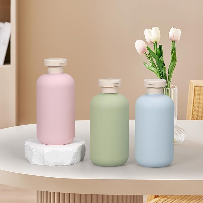 Travel Shampoo Bottle, Empty Plastic Squeeze Bottles 10oz with Flip Cap, Lotion Container for Tavel Size Shampoo and Conditioner - Image 4