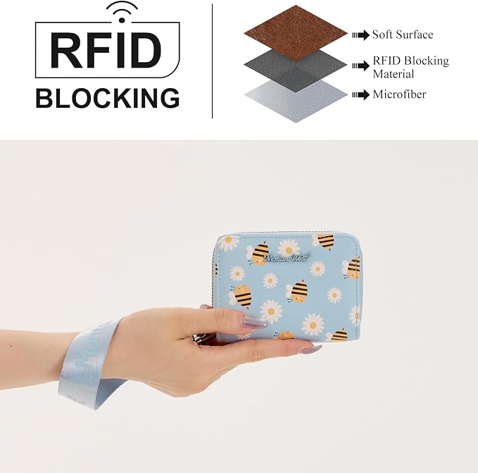 Montana West Small Wristlet for Women Female Ladies Wallet with Rfid Blocking Lining Minimalist Lightweight & Easy to Carry - Image 4