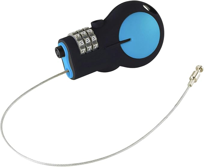 Lewis N. Clark Cable Luggage Lock | TSA Approved | Travel Or Bike Lock | Set Your Own Combination | 30-inch Retractable Steel Cable by LewisNClark