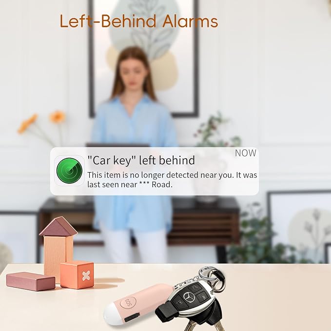 Personal Safety Alarm for Women 130dB Loud Elders & Kids Self Rechargeable Defense Keychain Siren Works with Apple Find My App(find Your Items，iOS only) for Girls Kids Elderly - Image 3