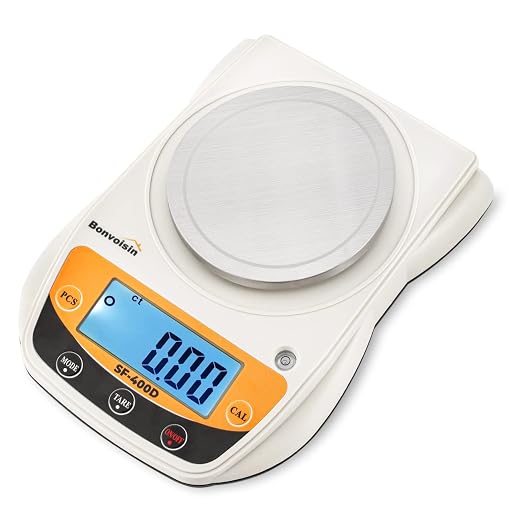 Digital Lab Scale 600g x 0.01g Precision Electronic Scale LCD Display Analytical Balance Jewelry Scale Scientific Scale 0.01g Accuracy by Bonvoisin